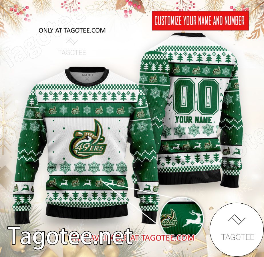 Charlotte College Rugby Custom Ugly Christmas Sweater - BiShop