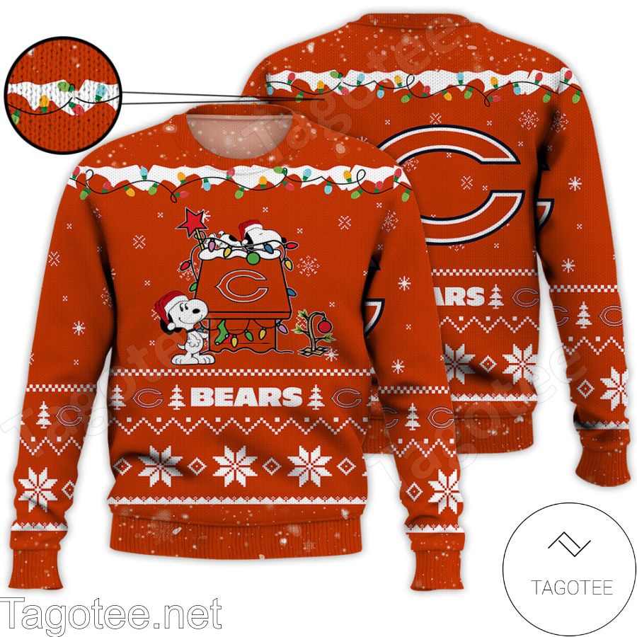 Chicago Bears Snoopy NFL Ugly Christmas Sweater