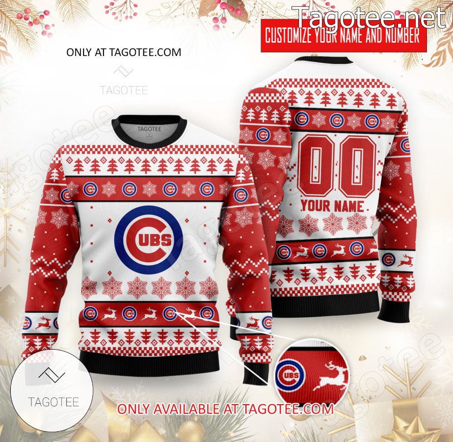 Chicago Cubs Baseball Custom Ugly Christmas Sweater - EmonShop