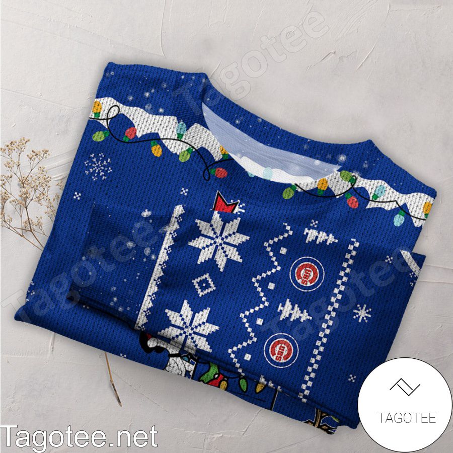 Chicago Cubs Snoopy MLB Ugly Christmas Sweater a