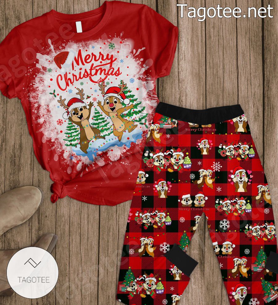 Chip 'n Dale Merry Christmas Pajamas Set a