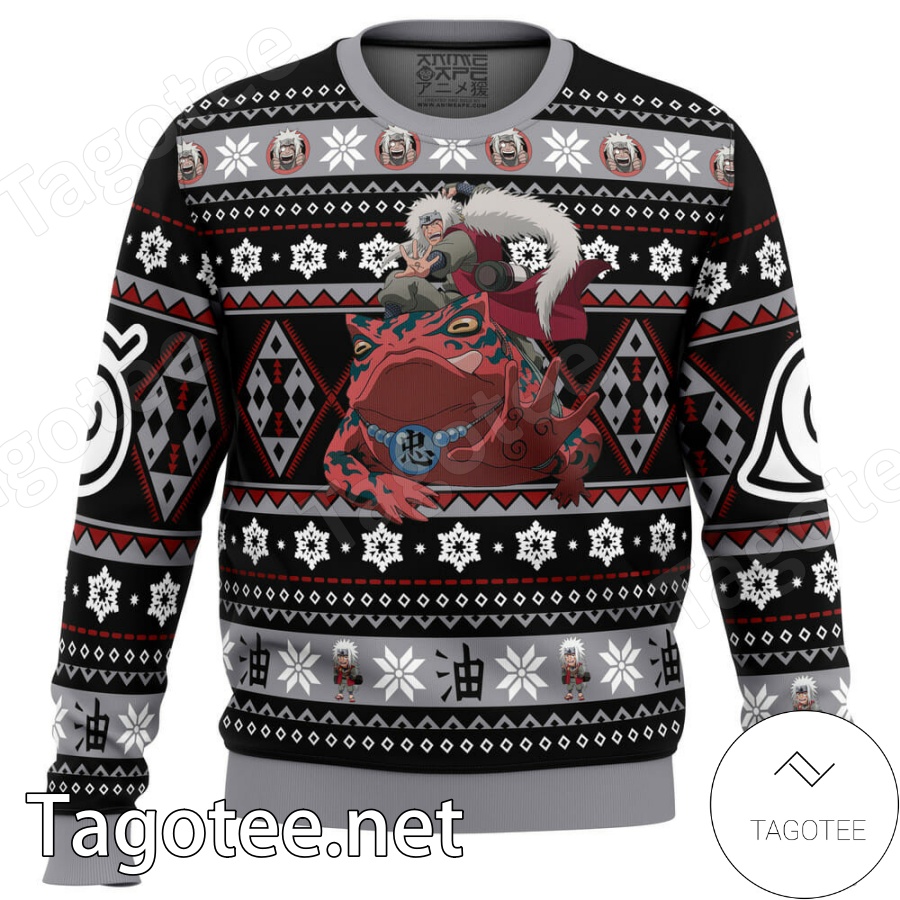 Christmas Jiraiya Naruto Manga Anime Xmas Ugly Christmas Sweater