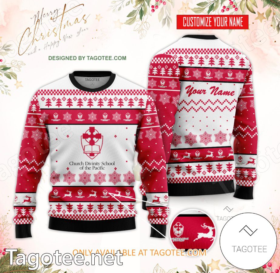 Church Divinity School of the Pacific Custom Ugly Christmas Sweater - BiShop