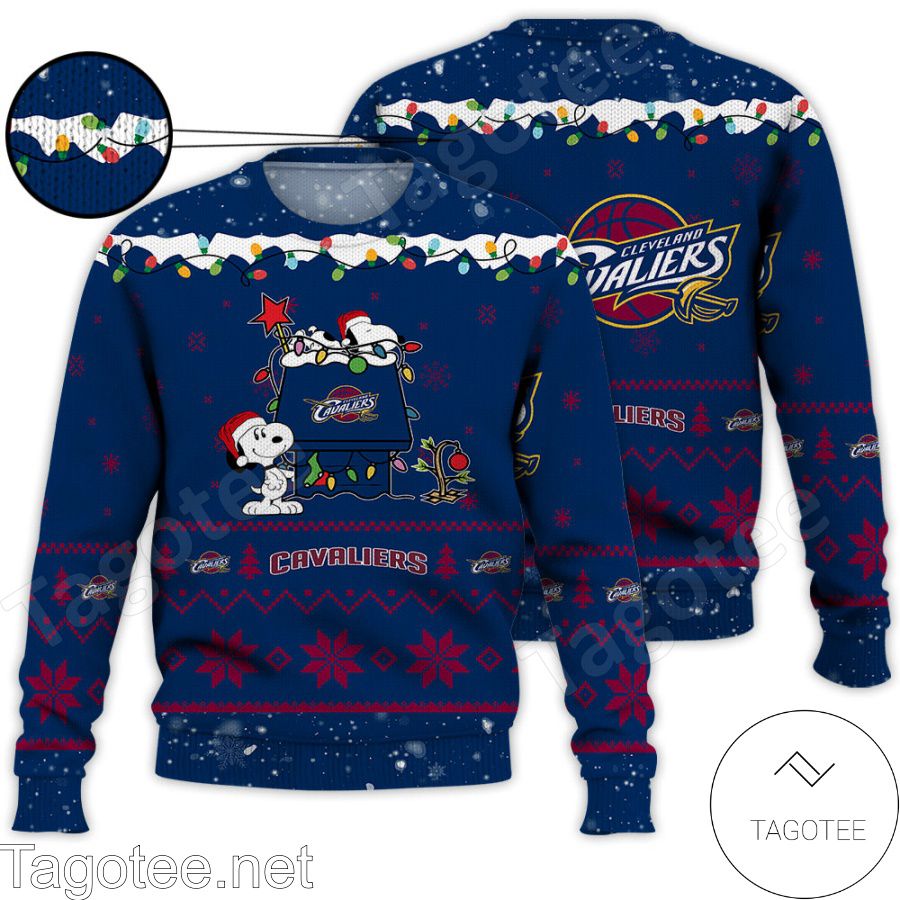 Cleveland Cavaliers Snoopy NBA Ugly Christmas Sweater