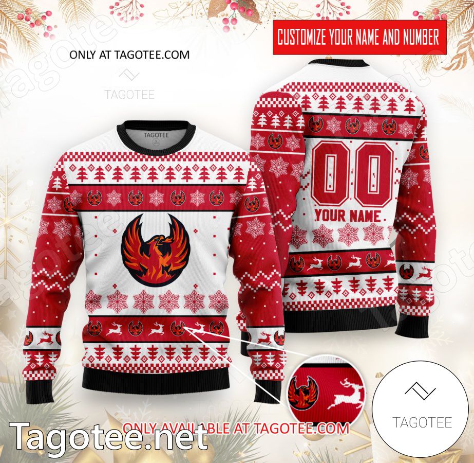 Coachella Valley Firebirds Hockey Custom Ugly Christmas Sweater - BiShop