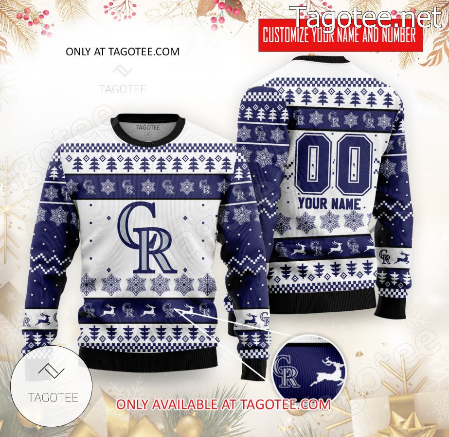 Colorado Rockies Baseball Custom Ugly Christmas Sweater - EmonShop