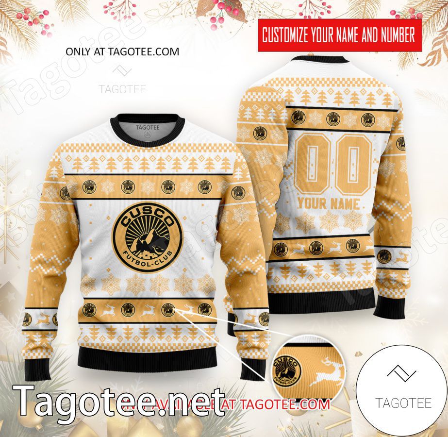 Cusco FC Custom Ugly Christmas Sweater - EmonShop