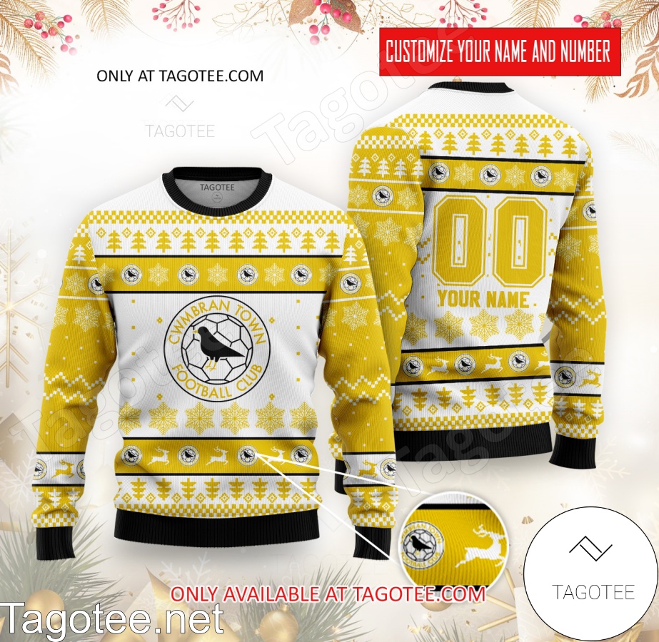 Cwmbran Town Custom Ugly Christmas Sweater - EmonShop