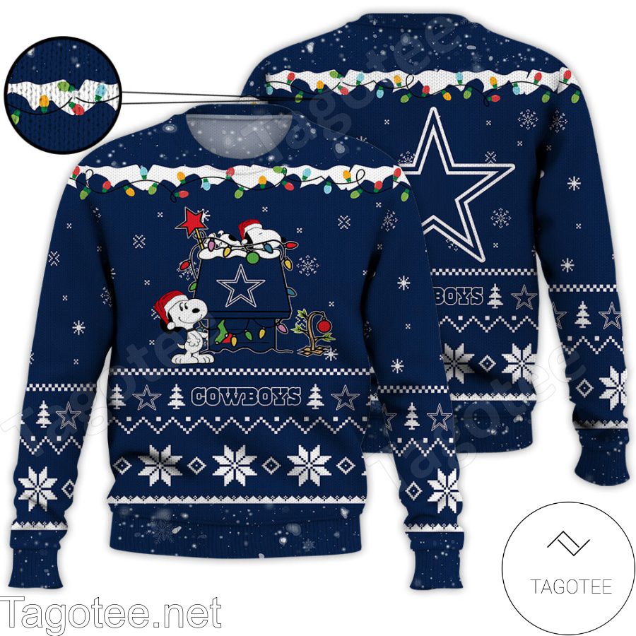 Dallas Cowboys Snoopy NFL Ugly Christmas Sweater