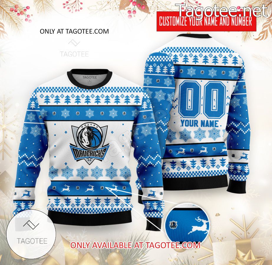 Dallas Mavericks Basketball Custom Ugly Christmas Sweater - MiuShop