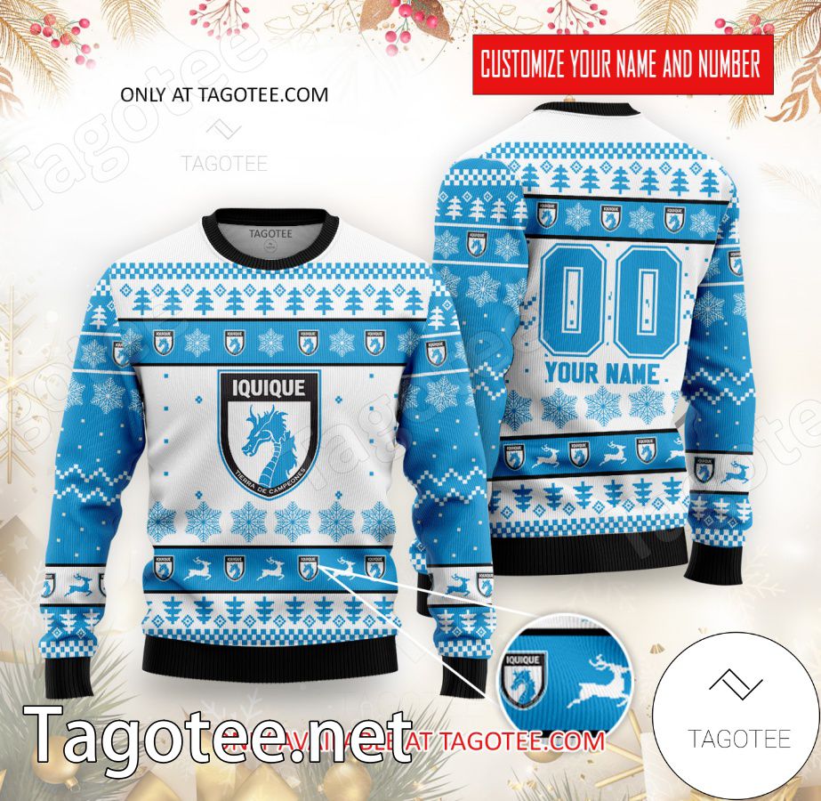 Deportes Iquique Custom Ugly Christmas Sweater - EmonShop