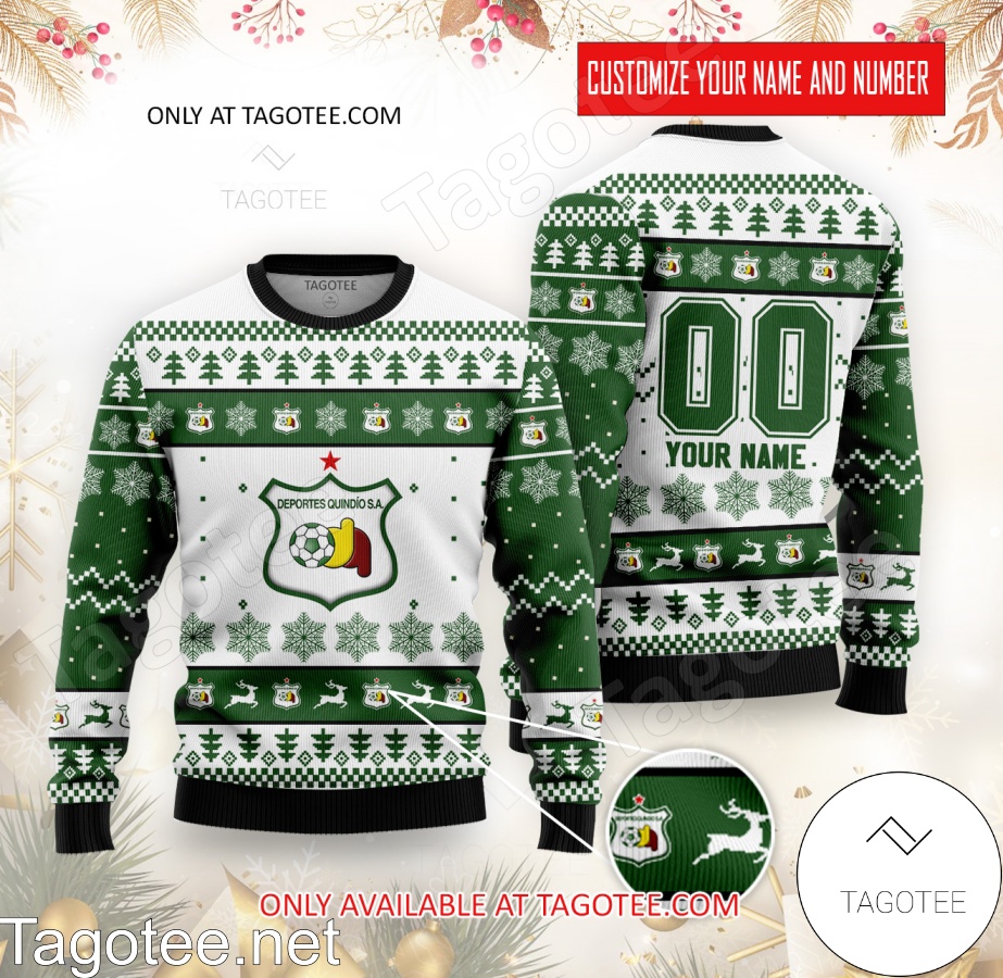 Deportes Quindío Custom Ugly Christmas Sweater - EmonShop