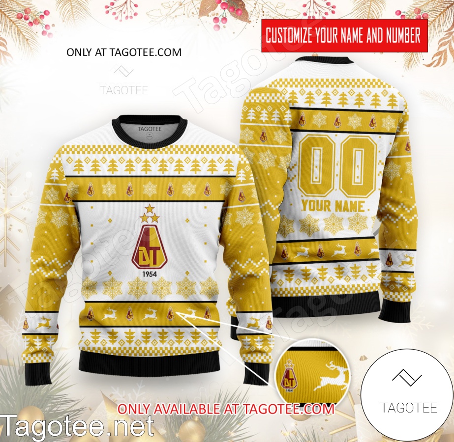 Deportes Tolima Custom Ugly Christmas Sweater - EmonShop