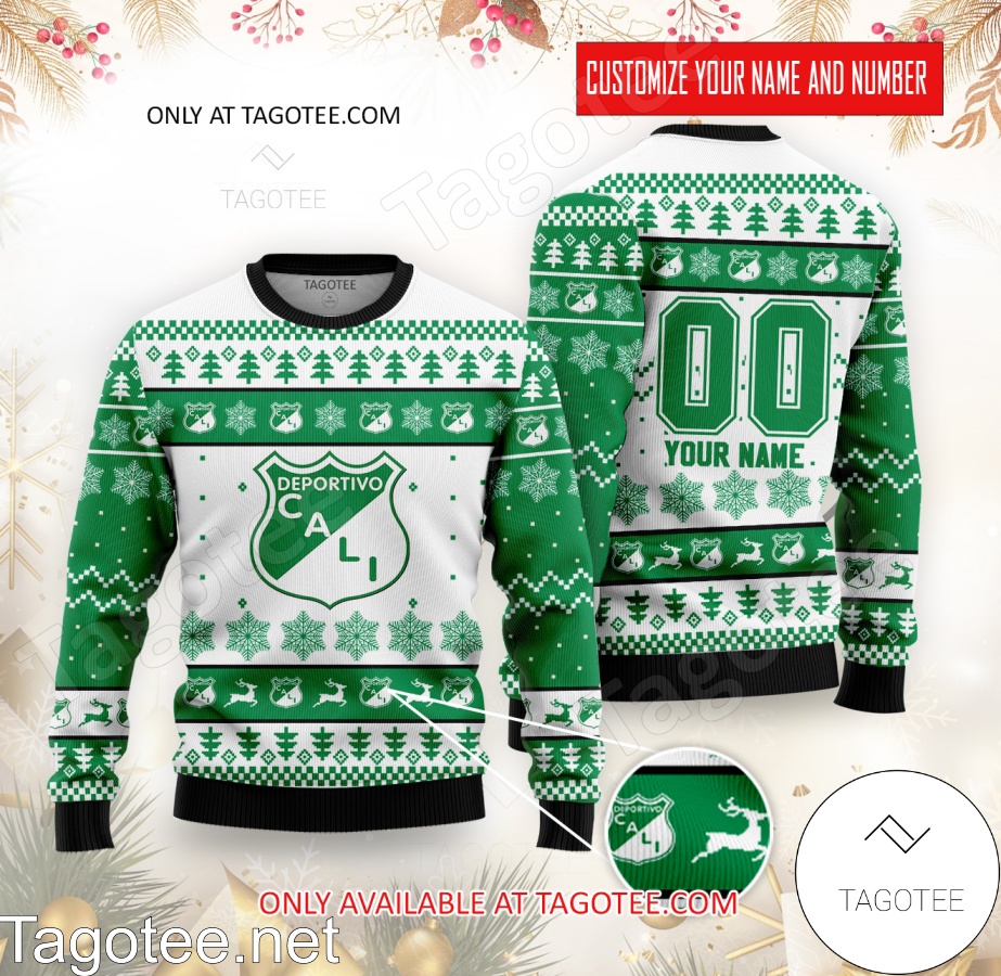 Deportivo Cali Custom Ugly Christmas Sweater - EmonShop