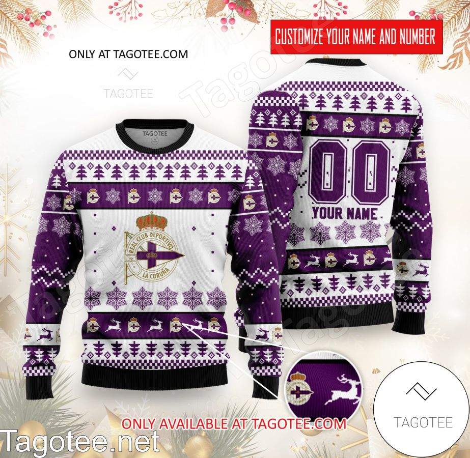 Deportivo de La Coruña Custom Ugly Christmas Sweater