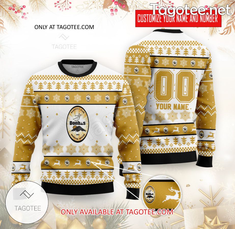 Donbas Handball Custom Ugly Christmas Sweater - BiShop