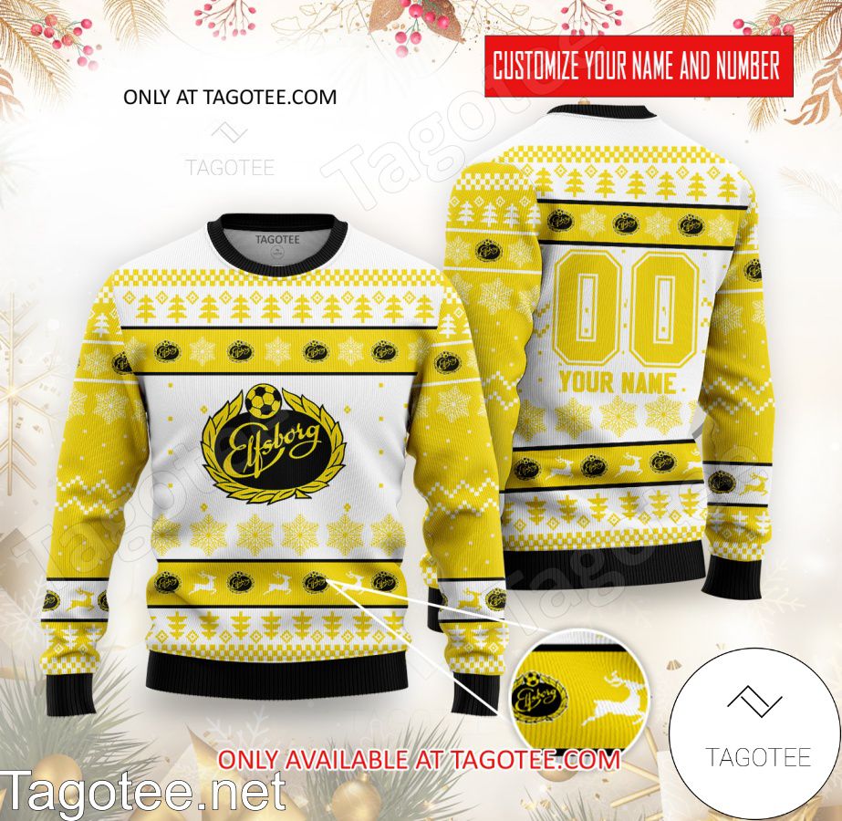 Elfsborg Custom Ugly Christmas Sweater - BiShop