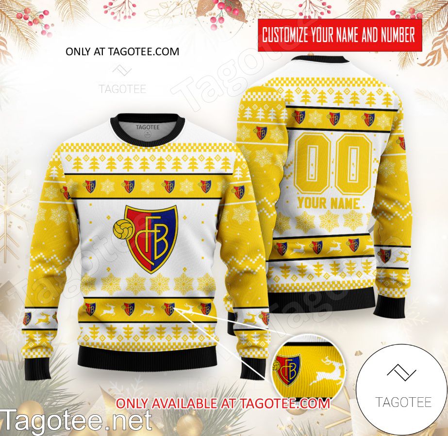 FC Basel Custom Ugly Christmas Sweater - BiShop