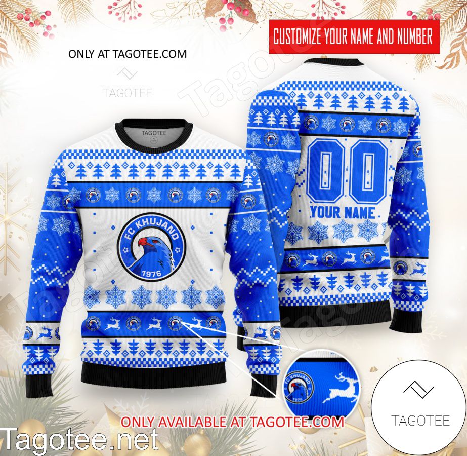 FC Khujand Custom Ugly Christmas Sweater - BiShop