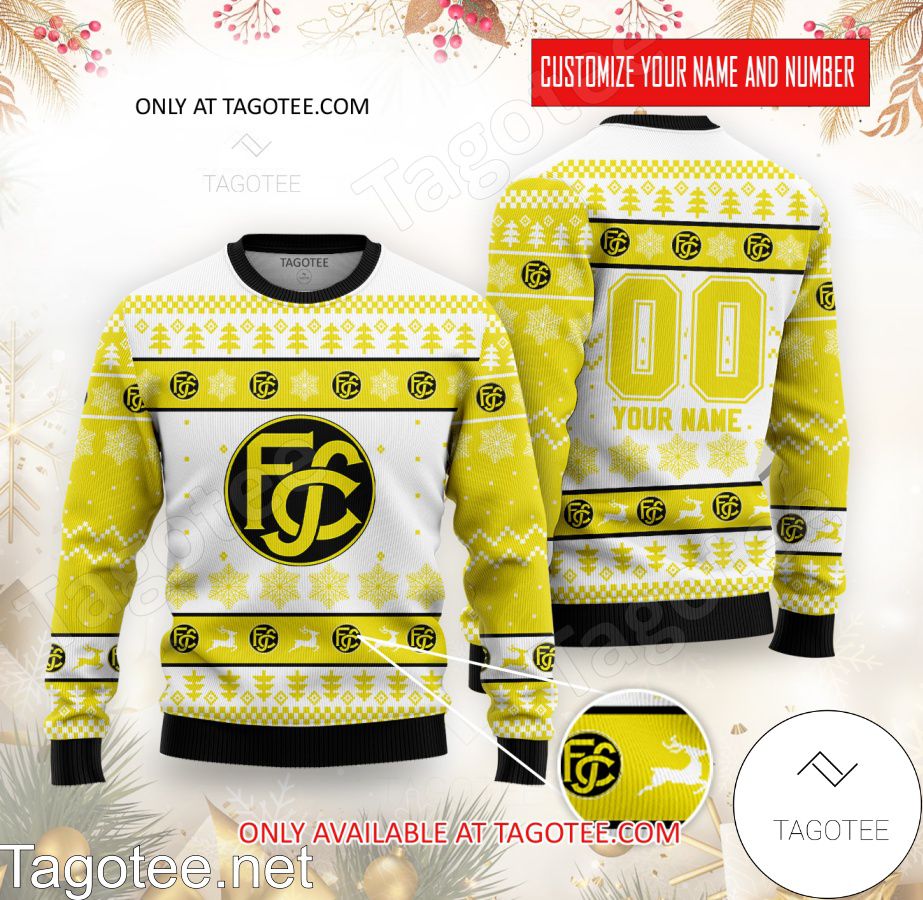 FC Schaffhausen Custom Ugly Christmas Sweater - BiShop