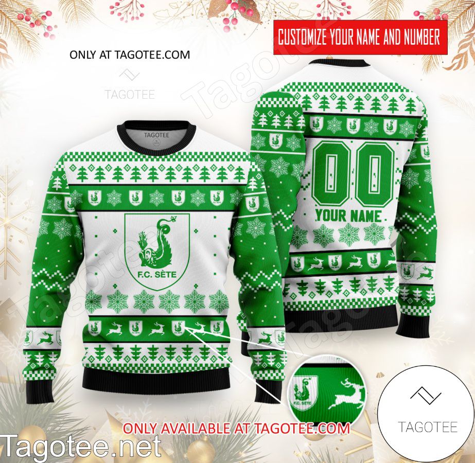 FC Sète 34 Custom Ugly Christmas Sweater