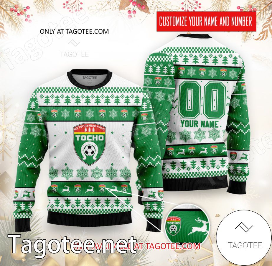 FC Tosno Custom Ugly Christmas Sweater - EmonShop