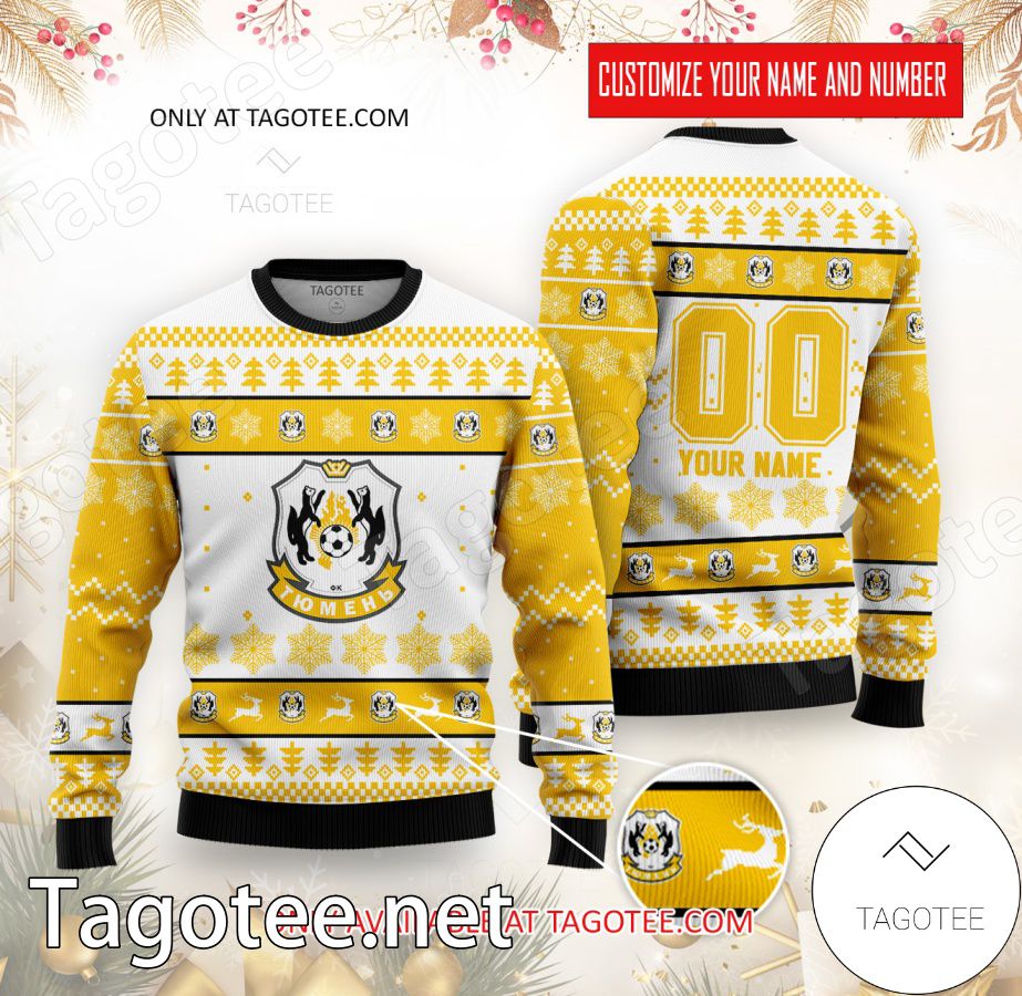 FC Tyumen Custom Ugly Christmas Sweater - EmonShop