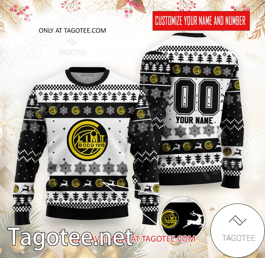 FK Bodo Glimt Custom Ugly Christmas Sweater - EmonShop