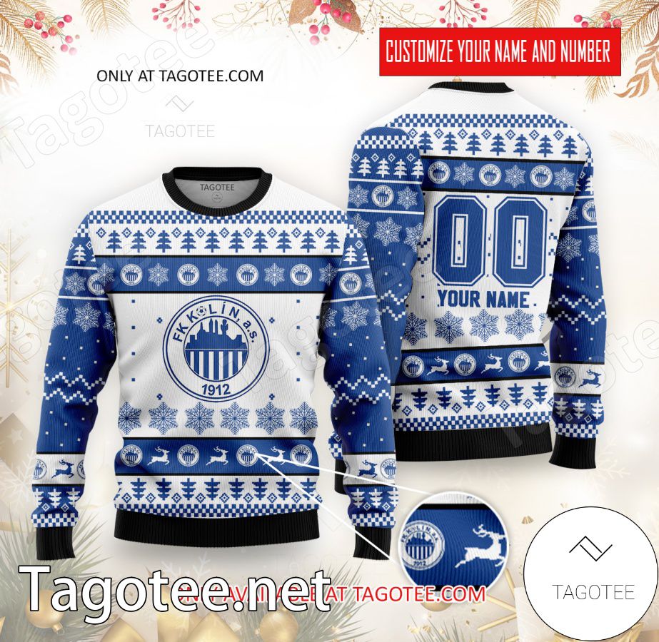 FK Kolín Custom Ugly Christmas Sweater - EmonShop