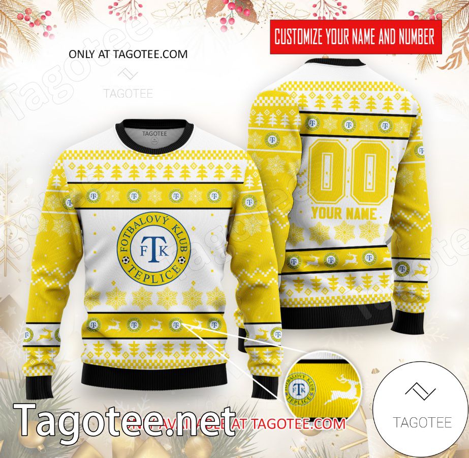 FK Teplice Custom Ugly Christmas Sweater - EmonShop