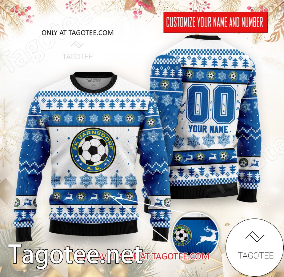 FK Varnsdorf Custom Ugly Christmas Sweater - EmonShop