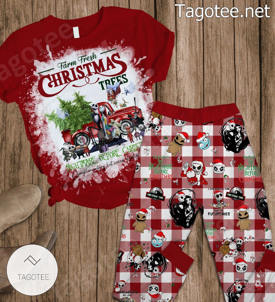 Farm Fresh Christmas Trees Nightmare Before Christmas Pajamas Set