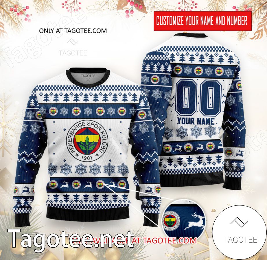 Fenerbahçe Basketball Custom Ugly Christmas Sweater - BiShop