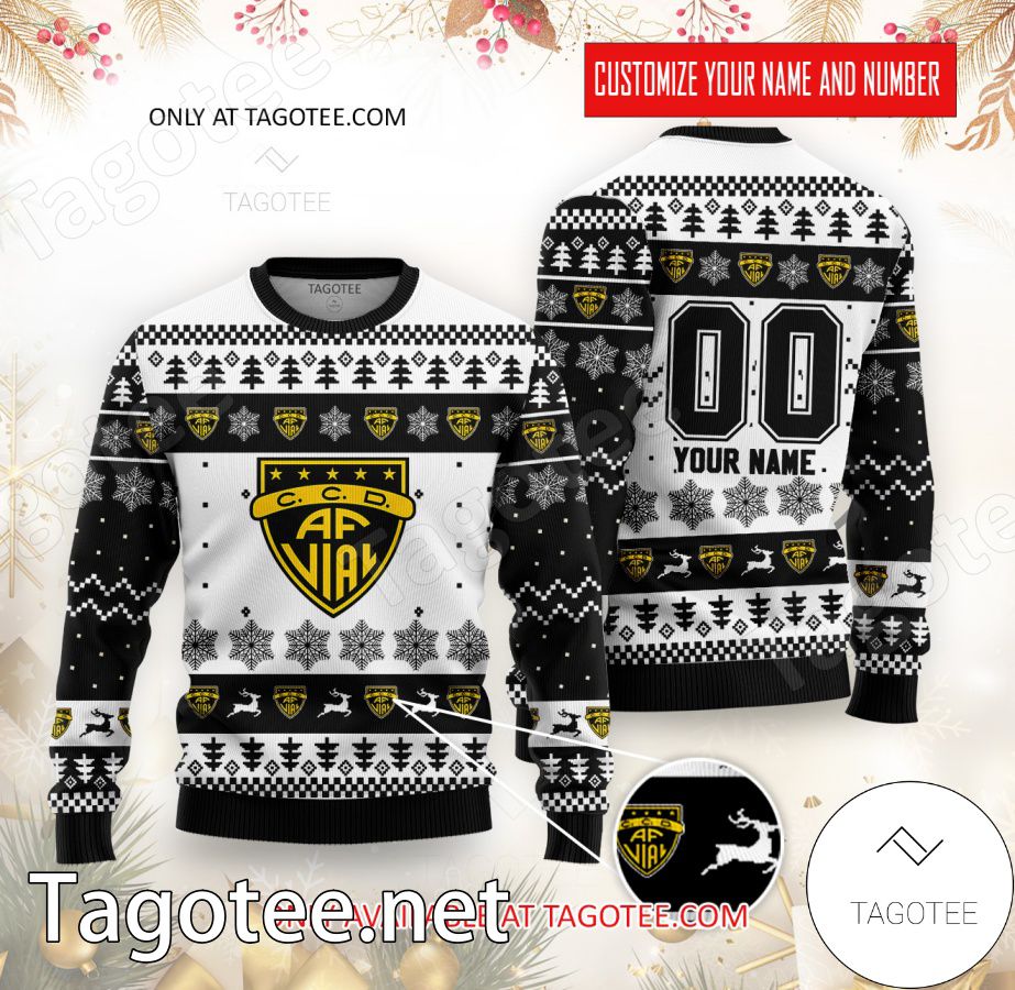 Fernández Vial Custom Ugly Christmas Sweater - EmonShop