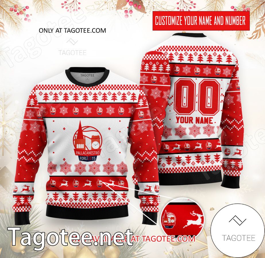 Forli Basketball Custom Ugly Christmas Sweater - BiShop