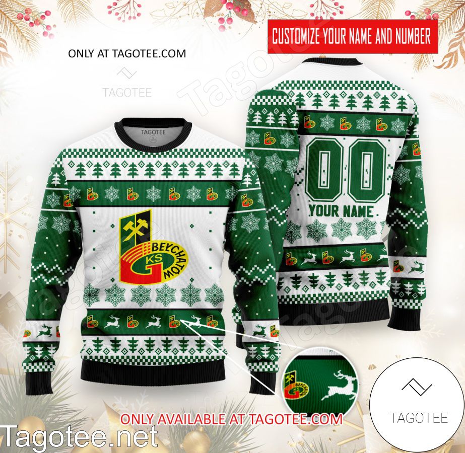 GKS Belchatów Custom Ugly Christmas Sweater - MiuShop