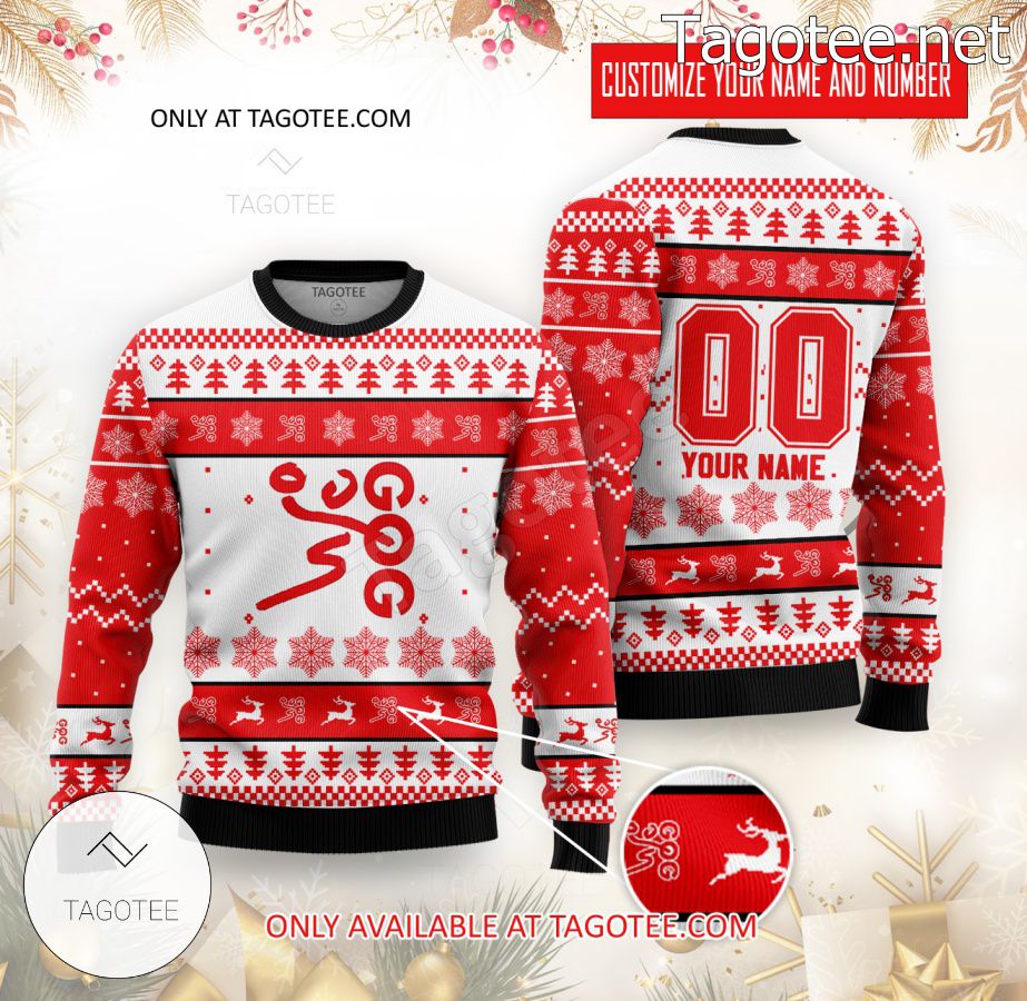 GOG Handball Custom Ugly Christmas Sweater - BiShop