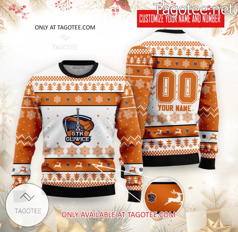 GTK Gliwice Basketball Custom Ugly Christmas Sweater - MiuShop