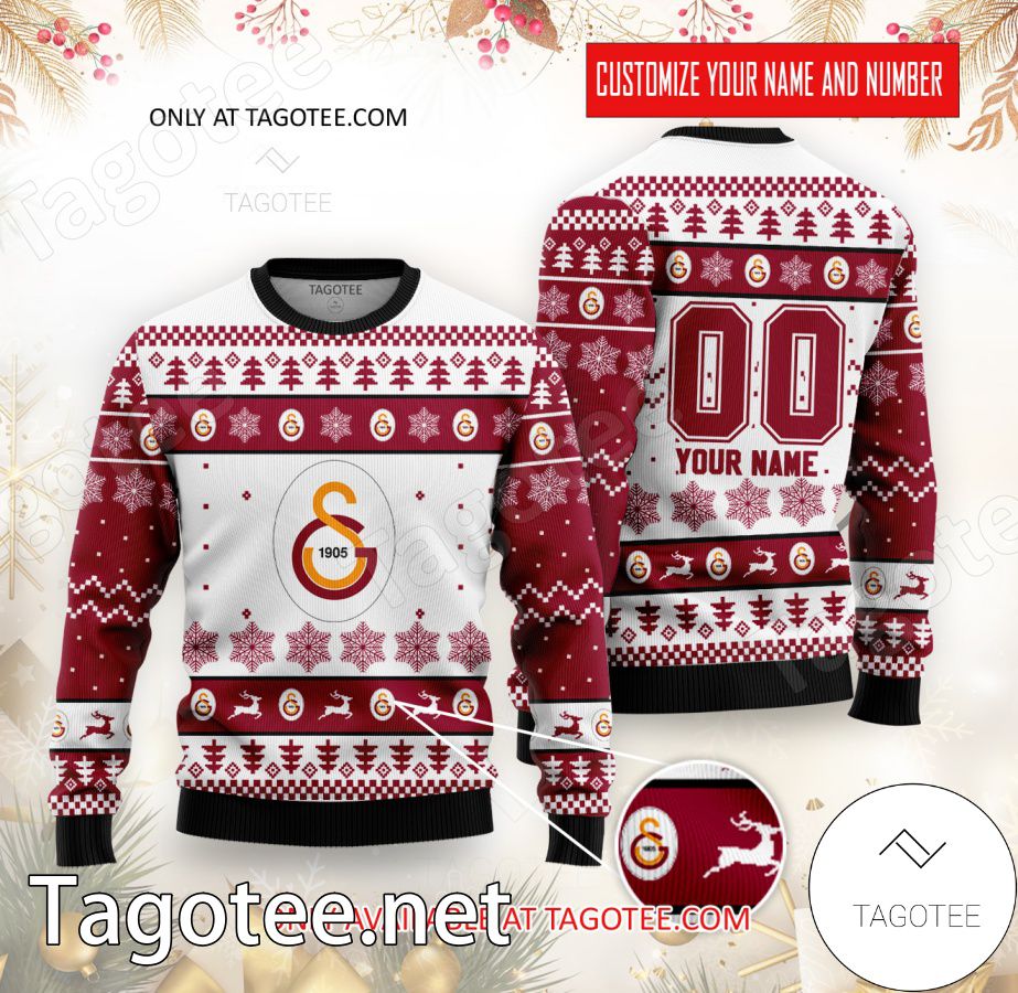 Galatasaray Custom Ugly Christmas Sweater - BiShop