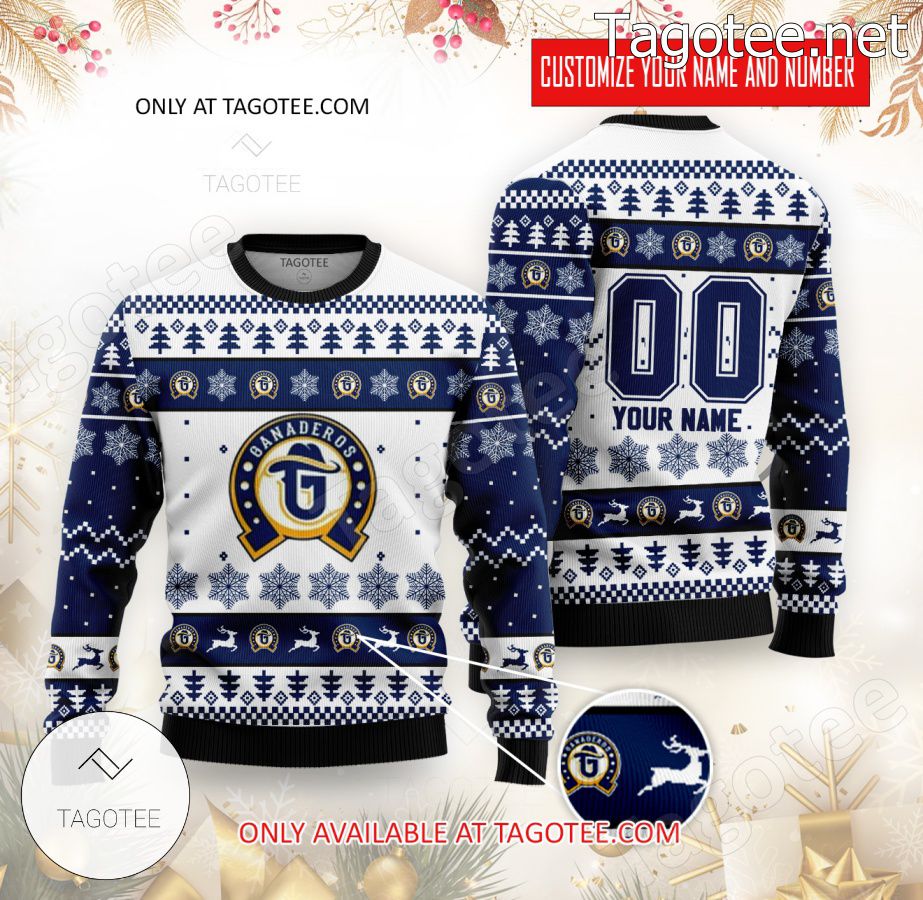 Ganaderos Liga Elite Baseball Custom Ugly Christmas Sweater - EmonShop