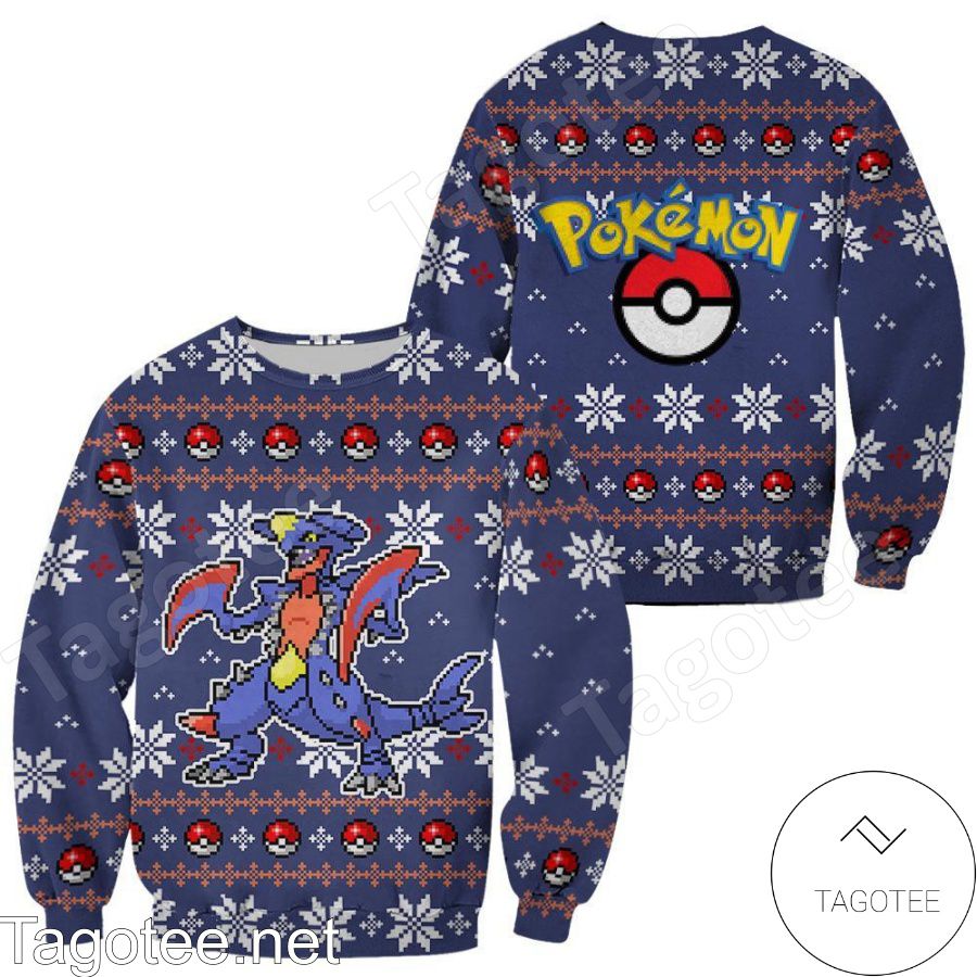 Garchomp Pokemon Manga Anime Holiday Ugly Christmas Sweater