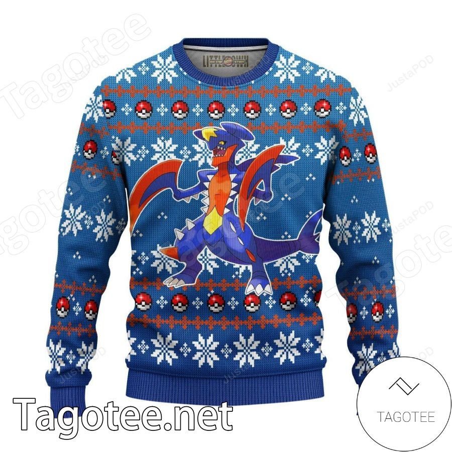 Garchomp Pokemon Xmas Ugly Christmas Sweater