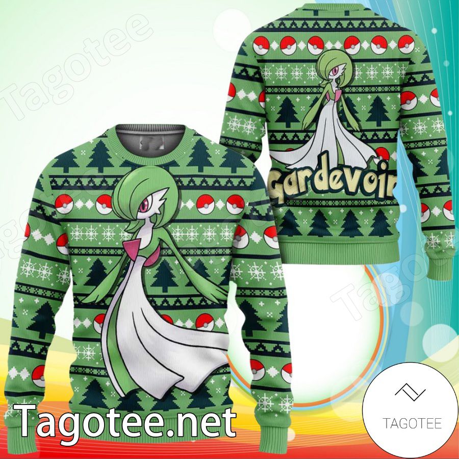 Gardevoir Anime Pokemon Xmas Gifts Xmas Ugly Christmas Sweater