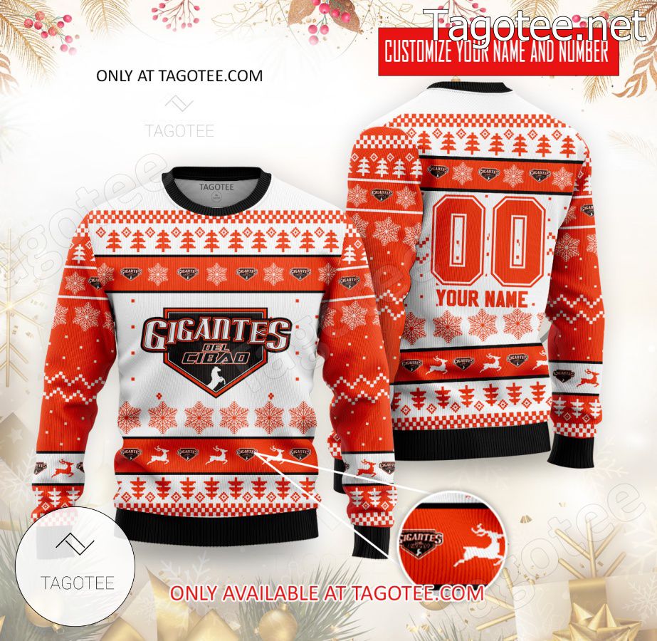 Gigantes del Cibao Baseball Custom Ugly Christmas Sweater - EmonShop