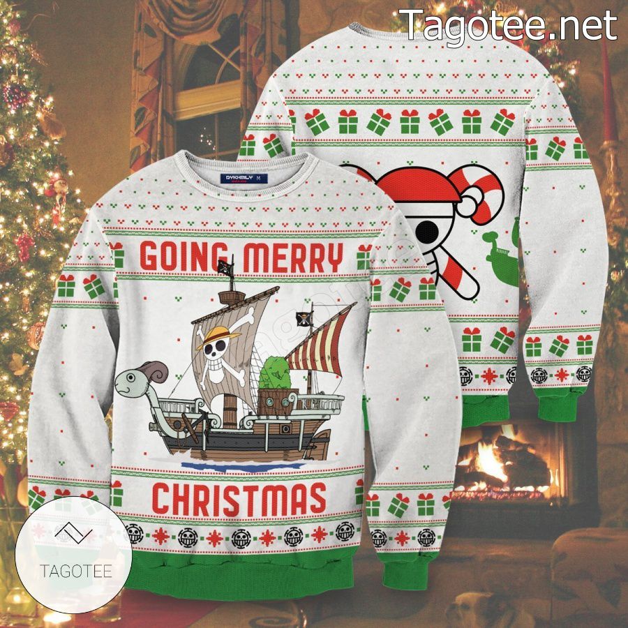 Going Merry Christmas One Piece Ship Xmas Ugly Christmas Sweater