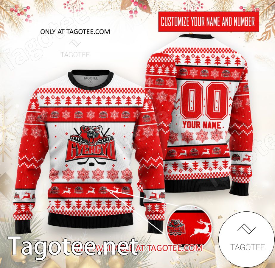 Gyergyoi Hockey Custom Ugly Christmas Sweater - BiShop