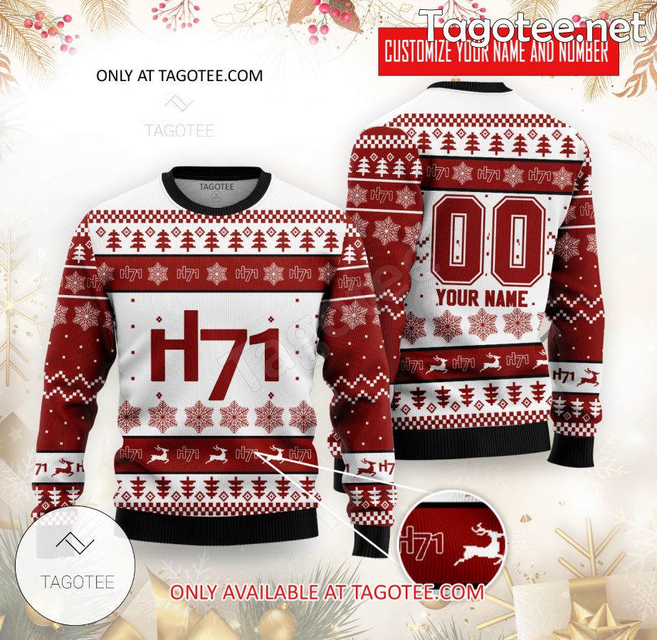 H71 Handball Custom Ugly Christmas Sweater - BiShop