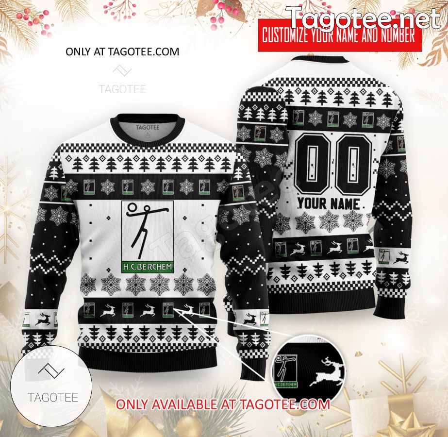 HC Berchem Handball Custom Ugly Christmas Sweater - BiShop