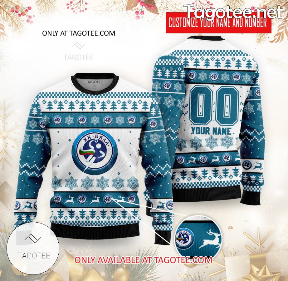 HC Byala Handball Custom Ugly Christmas Sweater - BiShop