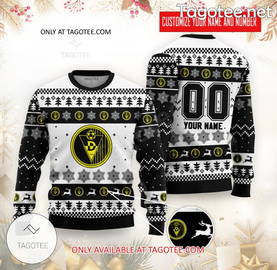 HC Dinamo Pancevo Handball Custom Ugly Christmas Sweater - BiShop